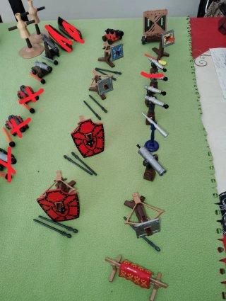 Playmobil: Cañones, barcas, ballestas y templo