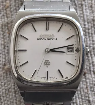 Seiko Grand Quartz Plata/Blanco