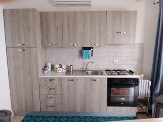 Cucina componibile legno e metallo