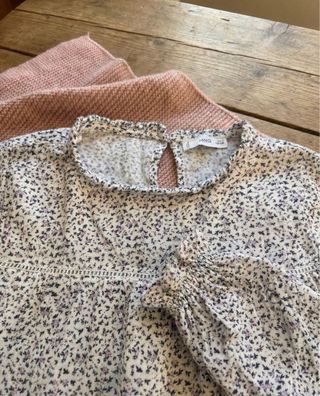 Blusa floral manga larga