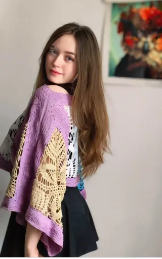 Suéter Crochet Multicolor Talla Única