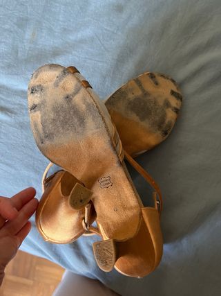 Zapatos de baile Diamant Beige/Oro