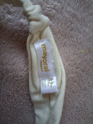 Vestido blanco bebé Mayoral 6-9 meses