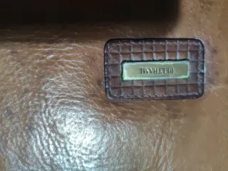 BELTRAMI Porta blocco e documenti in pelle marrone