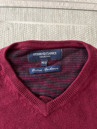 Jersey Studio Classics Granate M Algodón-Cashmere