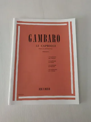 Gambaro 12 Capricci per clarinetto