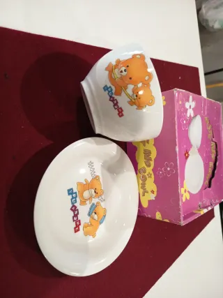 Set Piatto e Ciotola Orsetti Ceramica mai usati