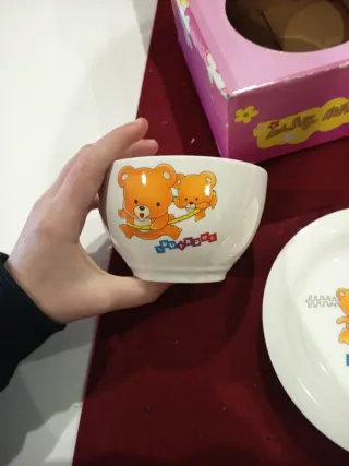 Set Piatto e Ciotola Orsetti Ceramica mai usati