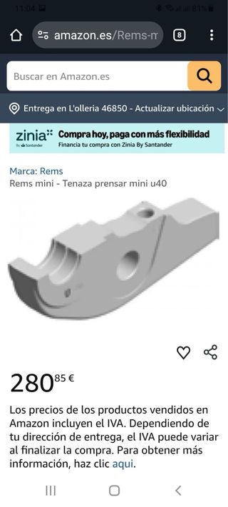Mordaza REMS Mini U40 Nueva