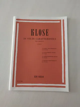 KLOSE 20 Studi Caratteristici per Clarinetto