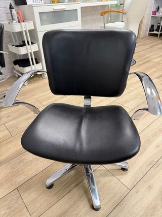 Silla Profesional Peluquería Negra