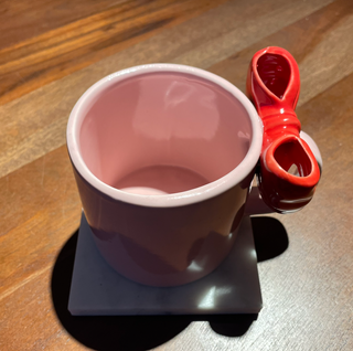 Taza Flying Tiger Lazo Rojo Cerámica