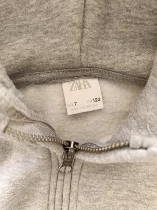 Sudadera Zara Gris Niña/o Talla 7