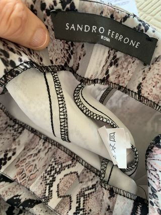 Leggings Sandro Ferrone estampado serpiente