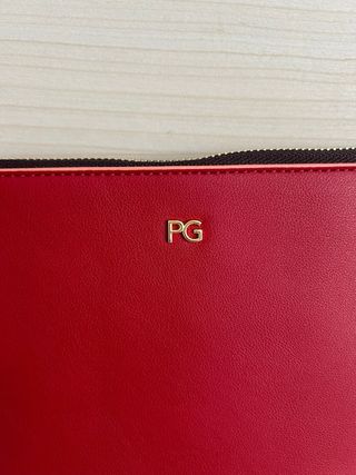 Bolso PG nuevo rojo y correa multicolor