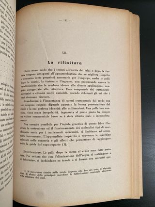 Il vuoi la concia - Tintura  - Rifinitura .
