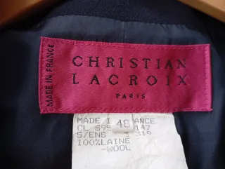 Traje lana Christian Lacroix azul marino