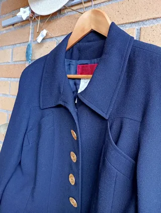 Traje lana Christian Lacroix azul marino