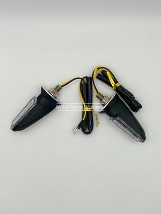 2x Intermitentes moto led homologados transparente