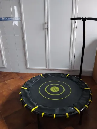 Trampolín Fitness con Barra