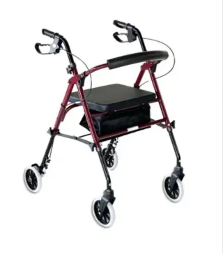 Andador con asiento y ruedas