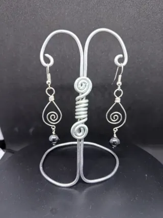 Pendientes hematite.