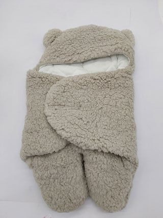 TOM ET ZOE, PU0001, Chancelière Polaire Ourson 0-6 Mois, Confort Optimal, Design Ludique, Pratique et Polyvalente, Idéale pour S