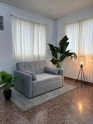 Sofá Cama Barato Nuevo - 2 Plazas Gris Liquidación