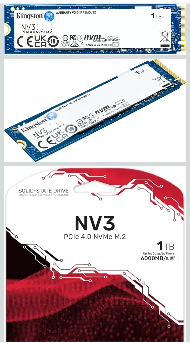 SSD Kingston NV3 NVMe PCIe 4.0 1TB M.2
