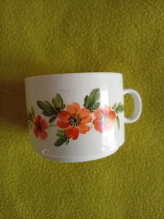 Tazza Vintage Tuscia Porcellane Fiori anni 70