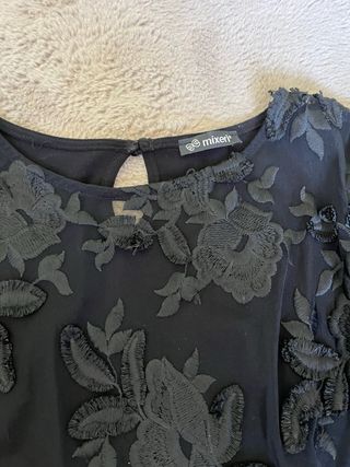 Body in pizzo Mixerì nero taglia unica