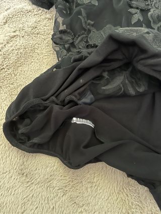 Body in pizzo Mixerì nero taglia unica