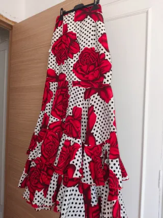 Falda Flamenca Hecha a Mano Cambiar cremallera