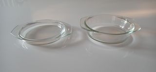 Set n.2 casseruole Simax di vetro
