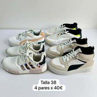Lote 4 pares zapatillas Talla 38