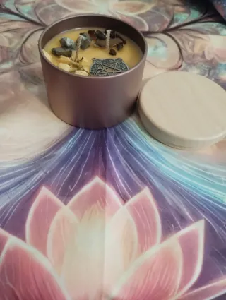 Candela Magia Fortunata con Pietre e Pentacolo