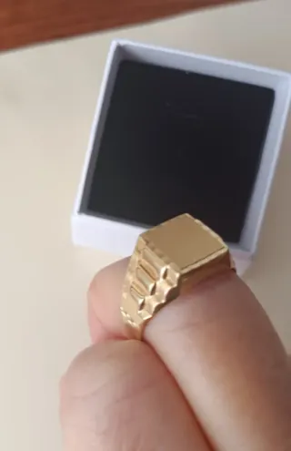 Anillo Sello Oro 18k