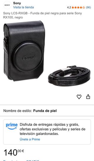 Cámara Sony RX100 III + Funda Piel Negra