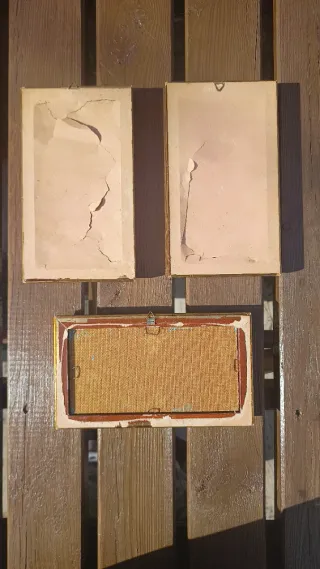 3 Quadretti Olio su Tavola