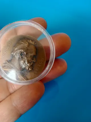 Medalla V. Hugo 1802-1885 Bronce Antigua