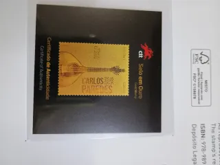 Selo Ouro Portugal Carlos Paredes 1925-2025