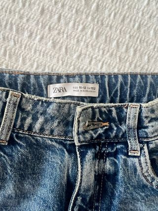 Vaqueros desgastados efecto vintage, talla 11/12