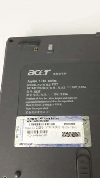 Portátil Acer Aspire 1310 ET2T