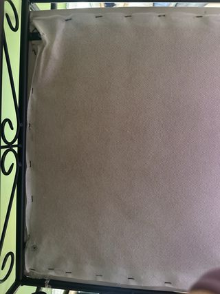 Banco descalzador de hierro forjado.