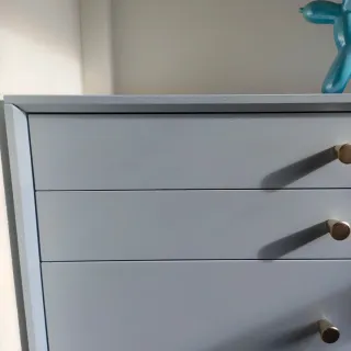 Cómoda Sinfonier 7 cajones gris perla