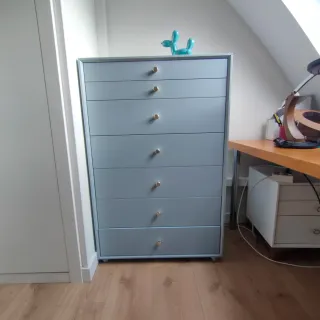 Cómoda Sinfonier 7 cajones gris perla