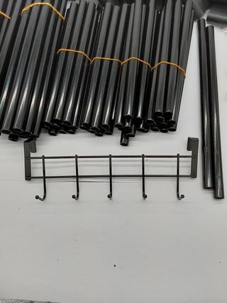 Estante Zapatero Estrecho, Estante para Zapatos de 10 Niveles, para 20-25 Pares, Zapatero Organizador Metalico, para Entrada de