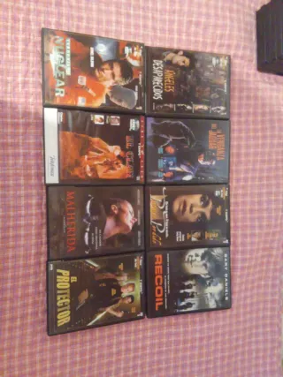 Lote 8 Películas DVD Acción/Aventura/Terror