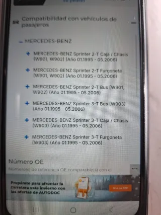 Pinza de freno Mercedes Sprinter