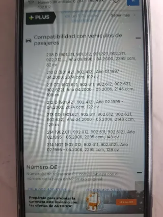 Pinza de freno Mercedes Sprinter